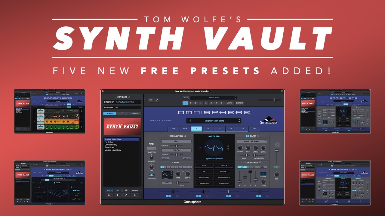 Watch Free Omnisphere 3 presets from Synth Vault – unison poly synths, arps, huge pads and more! on YouTube Watch Free Omnisphere 3 presets from Synth Vault – unison poly synths, arps, huge pads and more! on YouTube