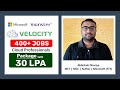 400+ Cloud Jobs in India 2021 | Velocity - Career Fair by Microsoft & Monster Jobs | CTC Upto 30LPA
