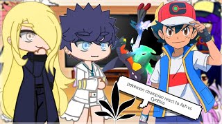Pokemon champions react to Ash vs Cynthia [master class 8]