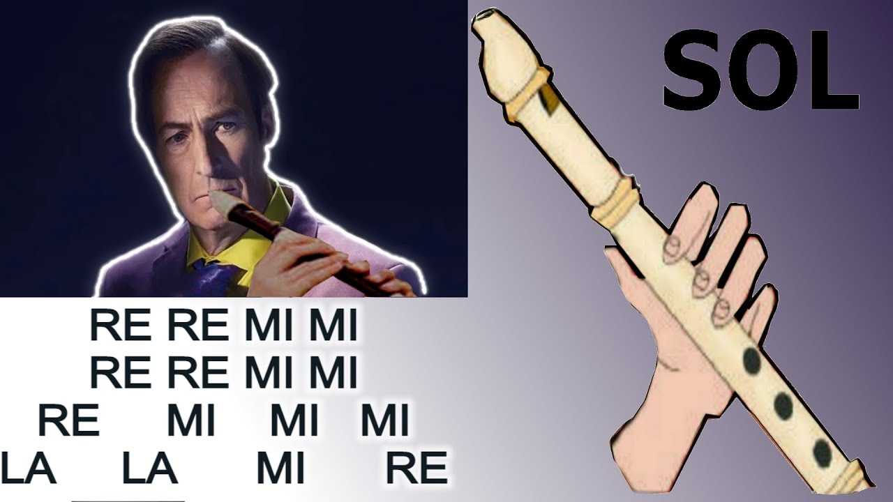 Better call Saul, flauta dulce fácil, tutorial con animación, easy