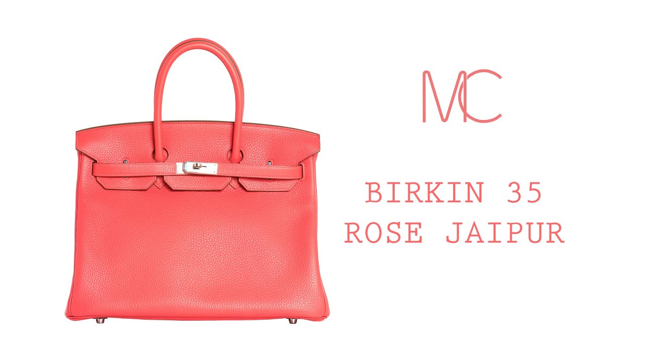 Sold at Auction: Hermes Birkin Handbag Rose Jaipur Epsom with Palladium  Hardware 35 Pink