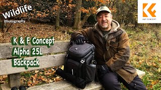 Photography Backpack - K & F Concept Alpha 25L - UK Wildlife and Nature Photography