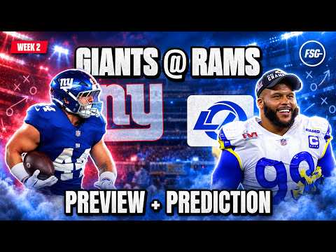 Giants vs. Rams Preview NFL Week 2 | Injury Report and Keys to Victory