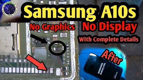 Samsung A10s No Backlight fix | No graphics Easy Repair step by step | AA Mobile Lab