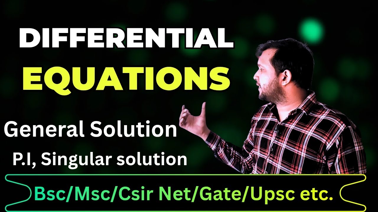 Singular solution of differential equation | particular solution | differential equations