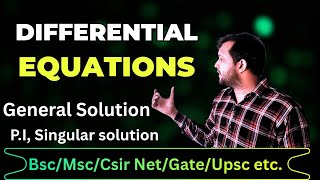 Singular solution of differential equation | particular solution | differential equations