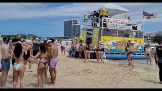 Miami beach sandbar weekend