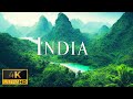 Flying over india 4k u relaxing music with beautiful natural for stress relief