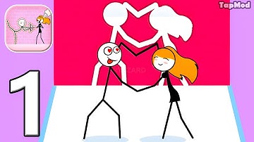 Through the Wall - Gameplay Walkthrough Part 1 Stickman Puzzle Level 1-20 - iOS, Android