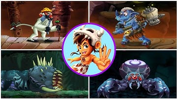 Jungle Adventures 3 All Bosses (No Damage)