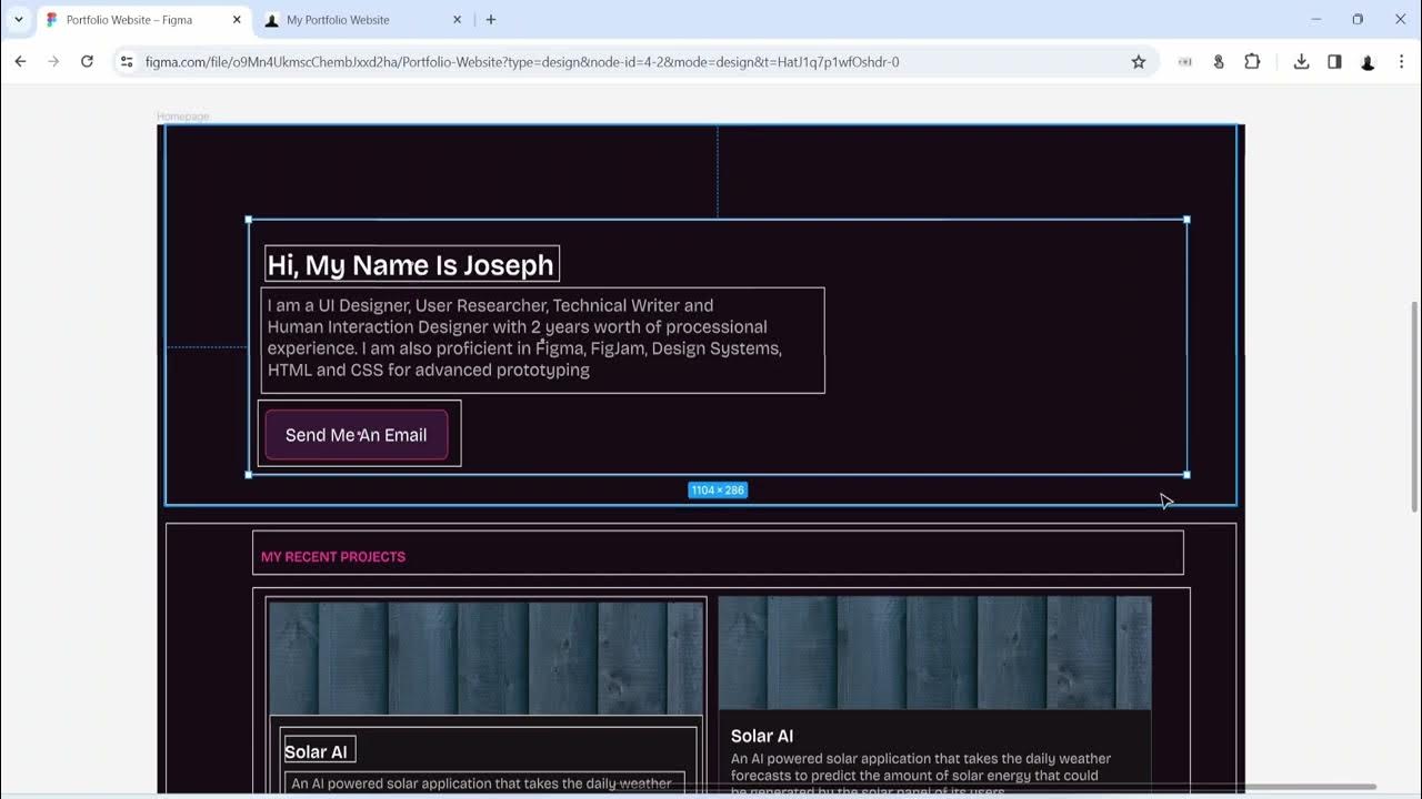 HTML CSS Tutorial - Build A UI UX Portfolio Website With HTML CSS - YouTube