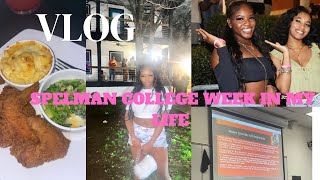 SPELMAN COLLEGE VLOG| ATLANTA FOOD BANK,HUMP WEDNESDAY,SISTER DINNER