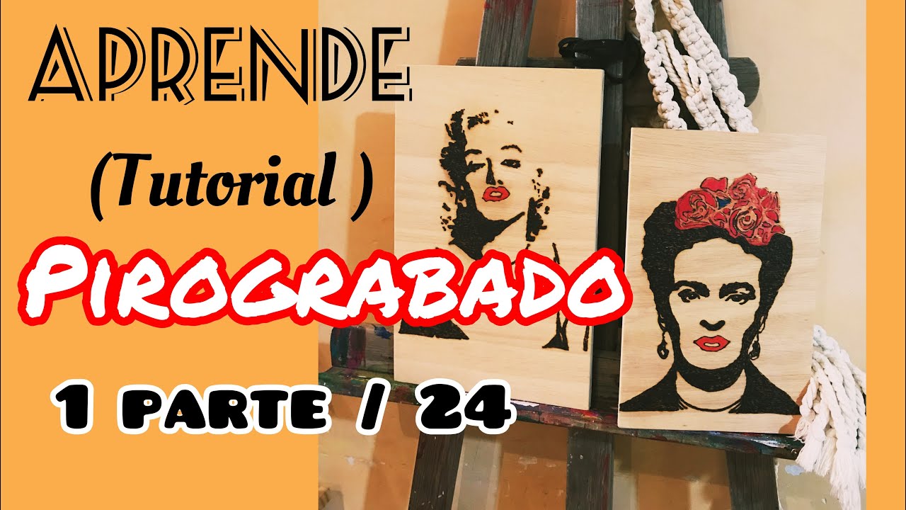 Aprende pirograbado #1/ Pyrography/ Tutorial de pirograbado/ 1a parte / Artesania /tutorial facil