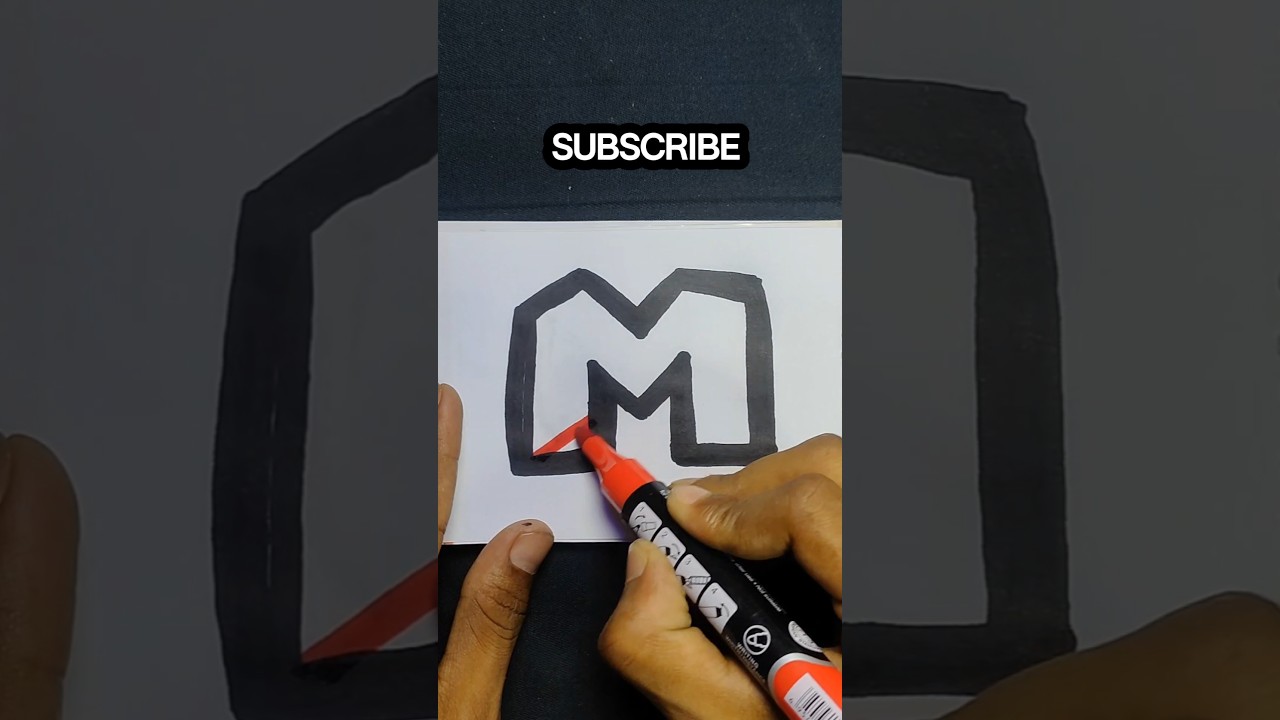 Alphabet Drawing Challenge💖😇 Drawing "M" 