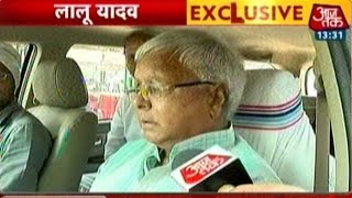 Bihar Elections: Lalu Prasad Yadav Flashes Victory Sign