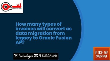 How many types of Invoices will convert as data migration from Legacy to Oracle Fusion AP?