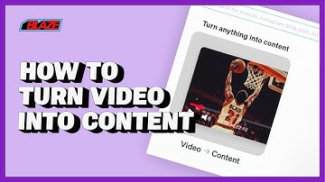 How to Turn Video into Content
