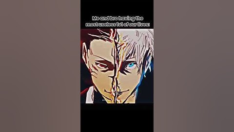 Me & bro in the most useless 1v1 #jjk #jujutsukaisen #sukunavsgojo #gojosatoruedit #gojovssukuna