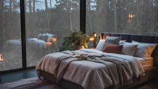 Thunder Echo & Rainfall on Glass | Peaceful Storm Sounds to Sleep Through the Night
