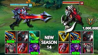 NEW DARIUS vs NEW AATROX SEASON 14 FULL BUILD FIGHTS & Best Moments!