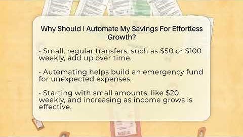 Why Should I Automate My Savings For Effortless Growth? - Latino Finance Experts