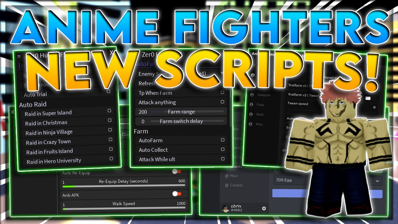 Anime Fighters Simulator AUTORe Equip MORE 23 Scripts  RbxScript
