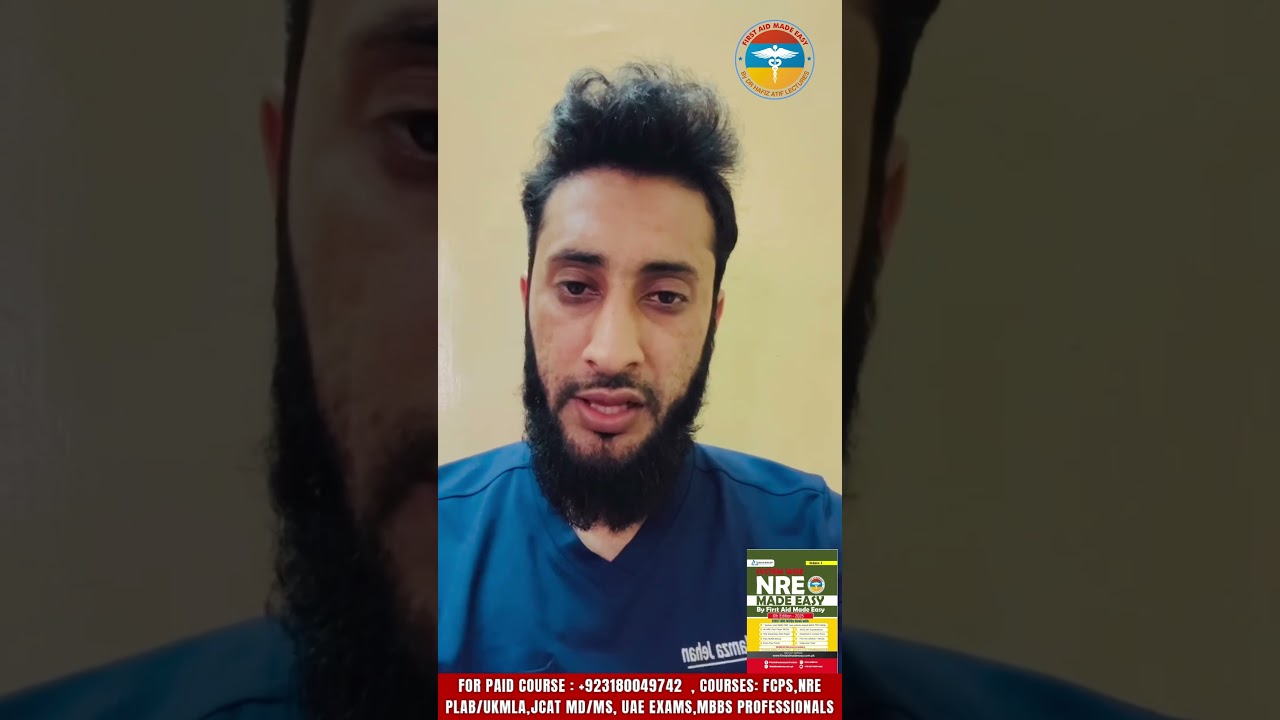 NRE-1 Success Story:How Dr Hamza jehan  passed on his 1st attempt| First Aid Made Easy Platform #nre