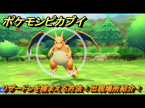 ポケモンピカブイ リザードンを捕まえる方法！出現場所紹介！図鑑
