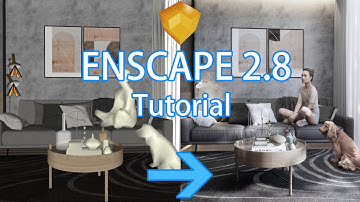 DAY LIVINGROOM | Learn how to Use Enscape 2.8 in Realistic Render | Timelapse Tutorial