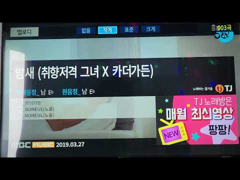 카더가든 - [ 밤새 (취향저격 그녀 × 카더가든) ] 노래방 cover -2 악보