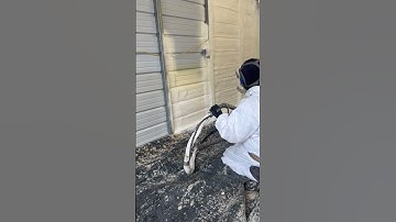 Closed cell foam! #construction #insulation #diy #insulating #satisfying #bluecollar #fypシ゚ #foam