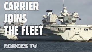 HMS Prince Of Wales Commissioned Into The Royal Navy Fleet | Forces TV