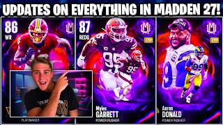 UPDATES ON EVERYTHING IN MADDEN 27 UNREAL MOMENTS EVENT CHANGES SEASON 2 MORE