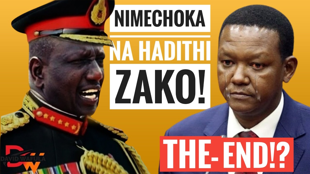 FINALLY! RUTO'S HAND FORCED TO FIRE ALFRED MUTUA!?