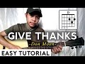 Give Thanks(with a grateful heart) - Easy Guitar Tutorial | Fellow Sheep