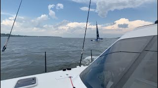Cruising TRIBE - M32 Spectating in Newport RI by GUNBOAT 4,526 views 3 years ago 1 minute, 21 seconds
