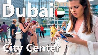 Dubai Burj Khalifa District Street Life 4K🇦🇪