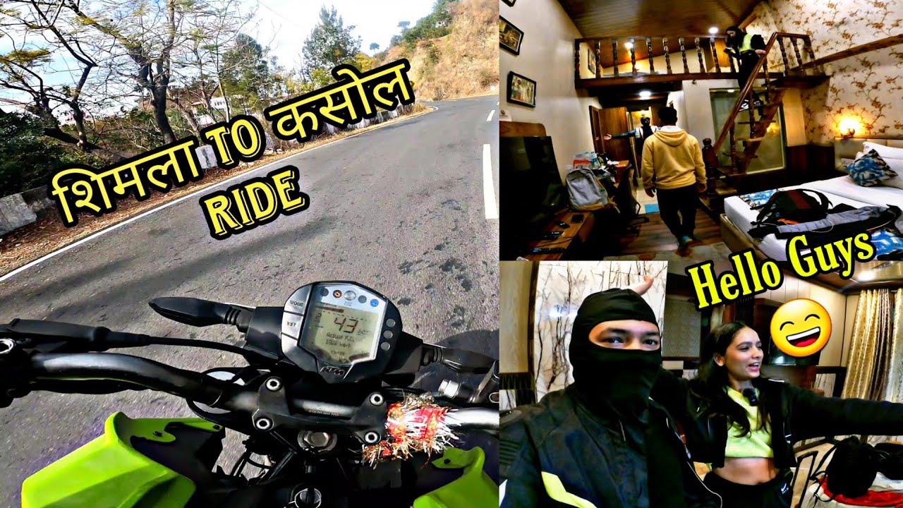 Shimla To Kasol Ride With YouTuber 😁 | Himachal Ride Day - 2