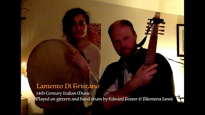 Lamento di Tristano - medieval gittern and frame d...