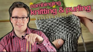 Combined Knit and Purl: How to Combine Knitting and Purling