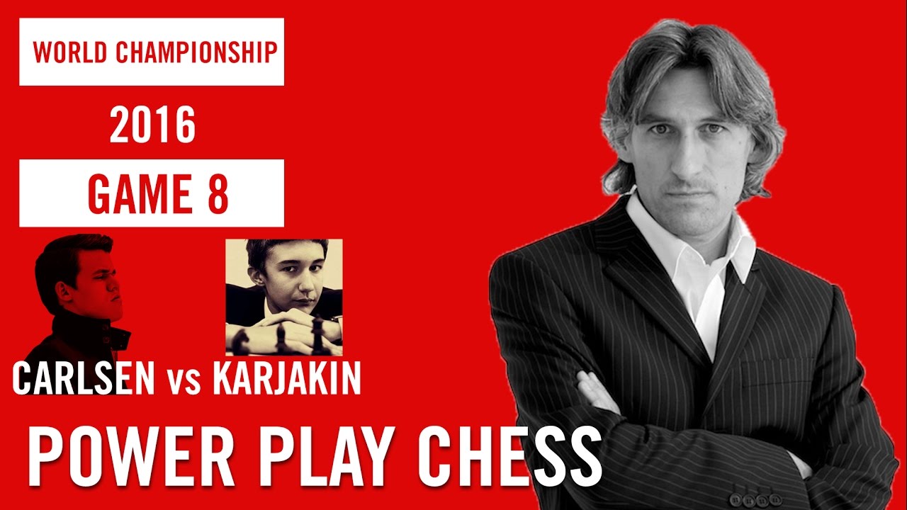 Carlsen x Karjakin - Partida 8 - Campeonato Mundial 2016 [ Xadrez  Profissional ] 