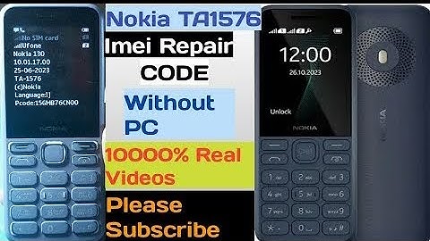 NOKIA 130 TA1576 Erase and restore factory settings and IME change code very easy method 💯 working