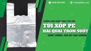 Túi Xốp 2 Quai Trong Suốt Siêu thị| inthanhtien.com