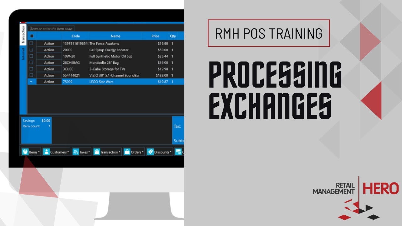 Processing Exchanges in RMH POS - YouTube