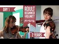 Adult beginner violinist | 2 years progress video