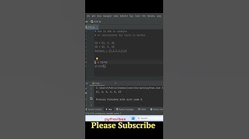 How to Combine Lists in python #pythonvibes @pythonvibes_ #pythonvibes_  #shortsvideo #shorts