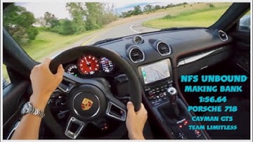 NFS UNBOUND Making Bank 1:56.64 Porsche 718 Cayman GTS  (A+ Class)
