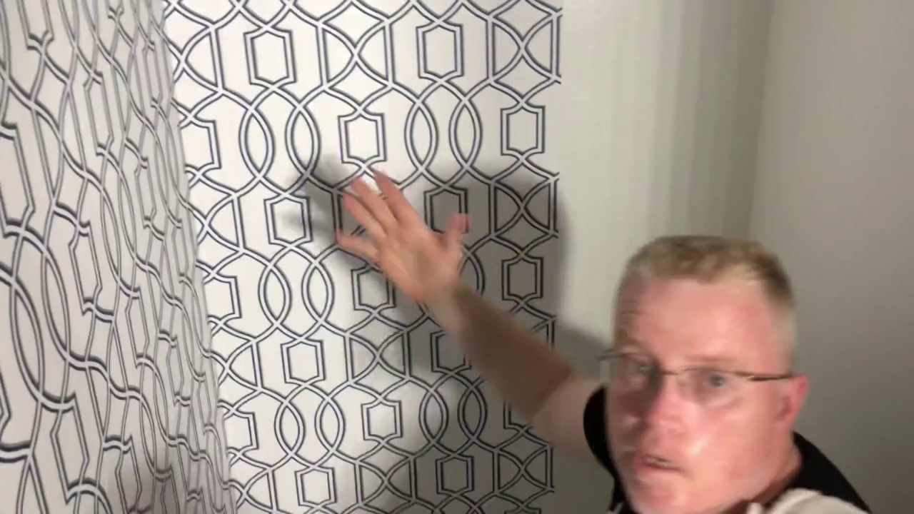 How To Cut Geometric Wallpaper Around Pipes &amp; Corners