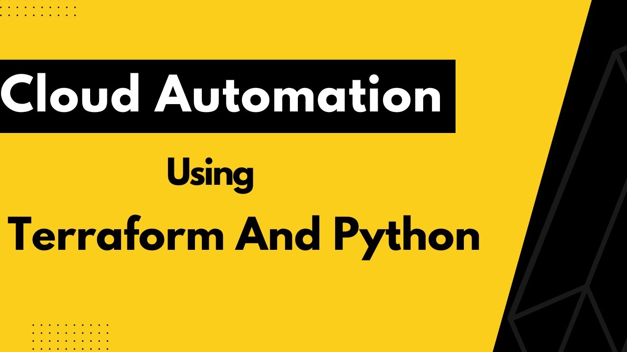 Cloud Automation Using Terraform And Python  Real-Time Training By Visualpath