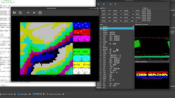 Memory access visualisation in ZX Spectrum emulator